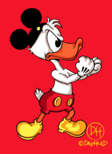 Mickey Duck (Particular of Painting). ©Davyhead 2015