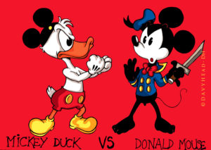 Mickey Duck VS Donald Mouse. ©Davyhead 2015