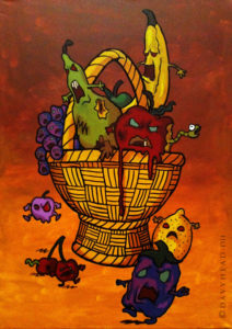 Natura Non Morta (Still Life Zombie), Fruits. ©Davyhead 2012